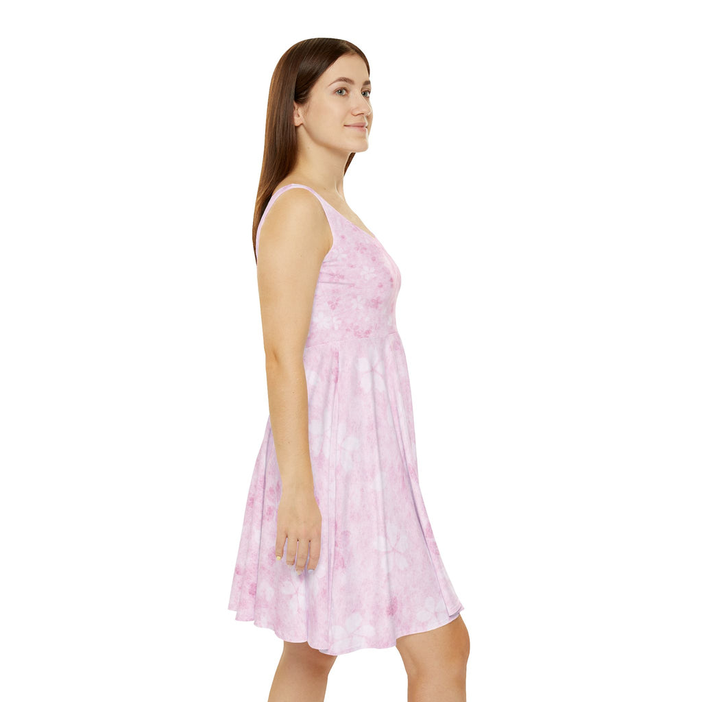 Pink Cherry Blossom Skater Dress