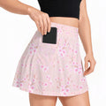 Women's Cherry Blossom Tennis Skort with Pockets
