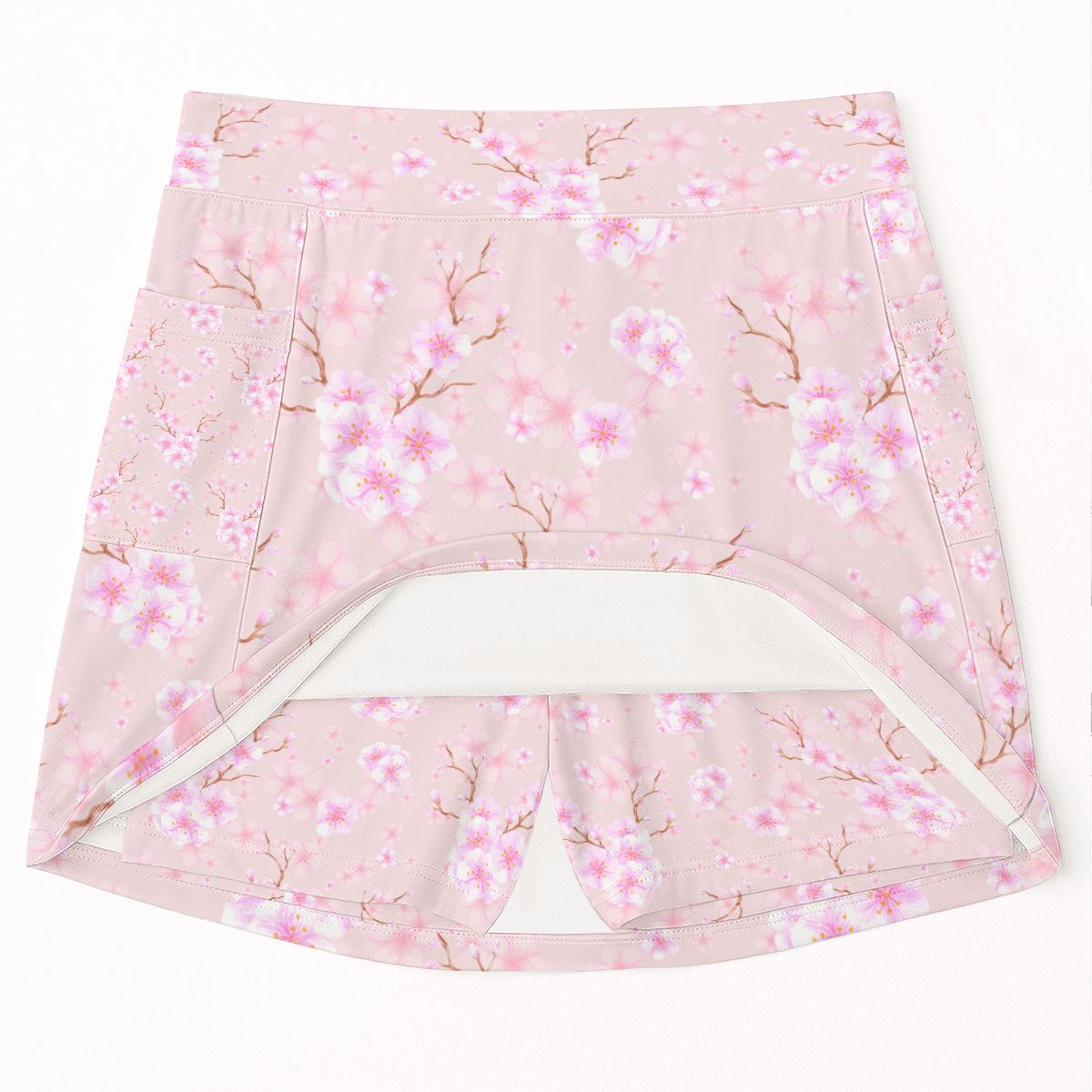 Cherry Blossom Tennis Skort with Pockets