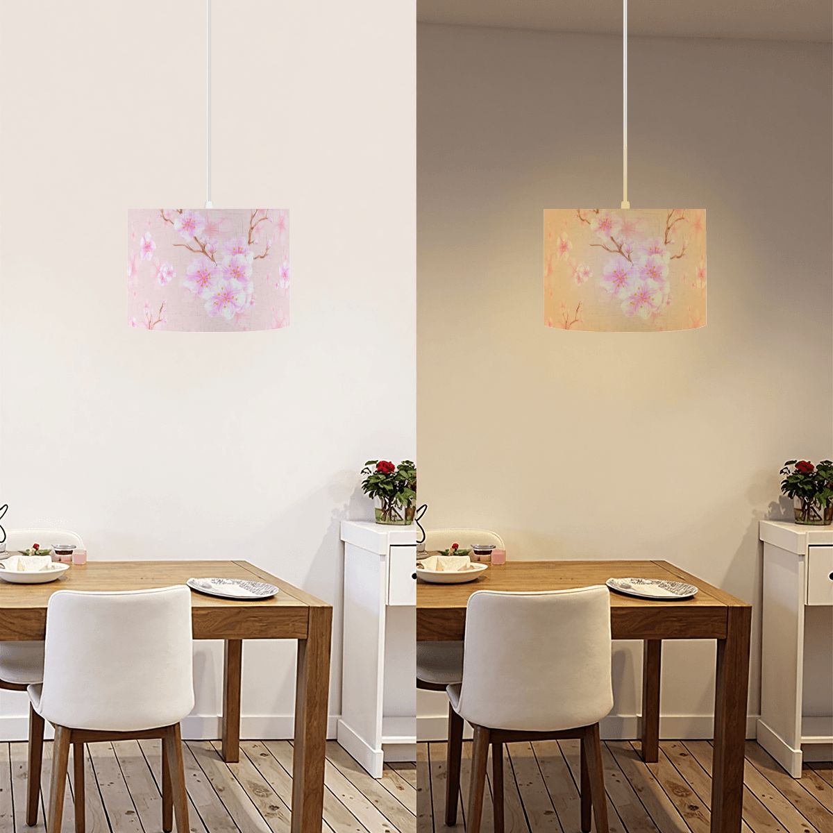 Cherry Blossom Drum Chandelier