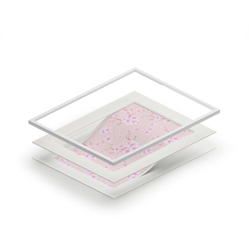 Cherry Blossom Fine Art Print with Passepartout Frame