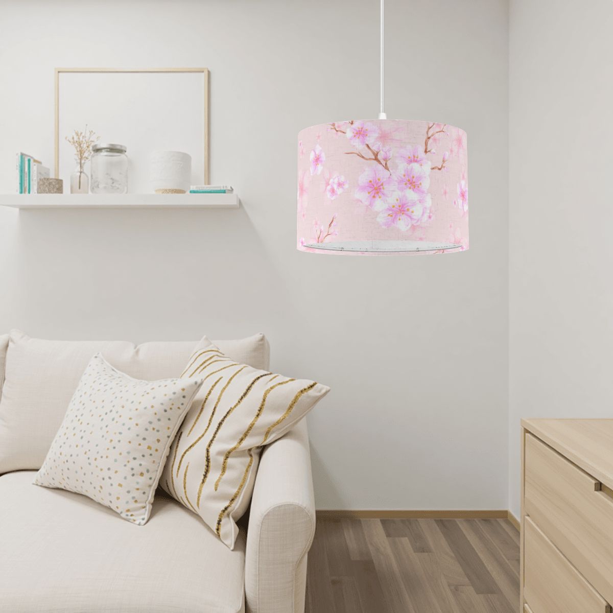 Cherry Blossom Drum Chandelier