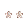 New Zircon Cherry Blossom Earrings