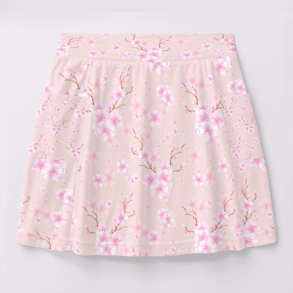 Women's Cherry Blossom Tennis Skort with Pockets