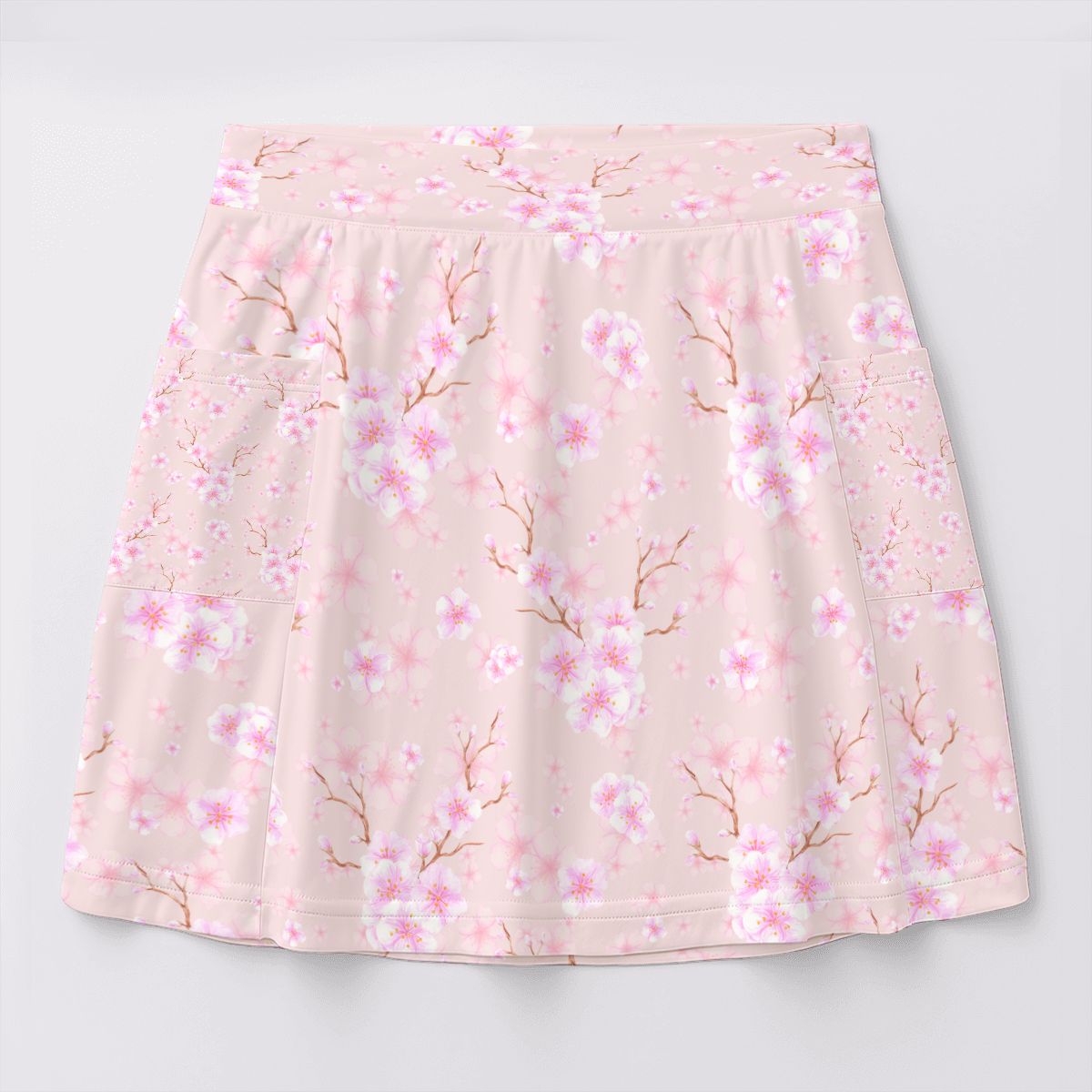 Women's Cherry Blossom Tennis Skort with Pockets