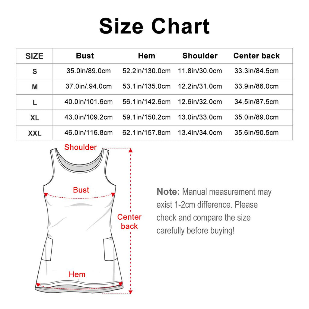 Women's Sleeveless Cherry Blossom Dress with Pockets